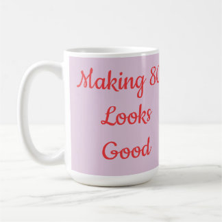 Caneca De Café 80 Citação Humor Flor Vermelha Foto
