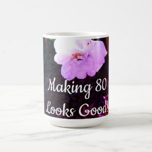 Caneca De Café 80 Citação Uma Rosa Frente Verso Foto