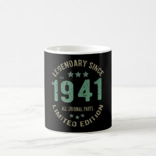Caneca De Café 80 de Aniversário da Legenda de 80 Anos