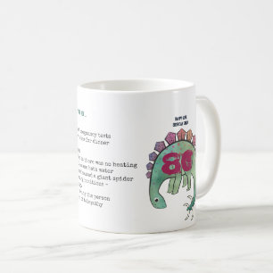 Caneca De Café 80 Engraçado Personalizado "Quando eu era sua idad