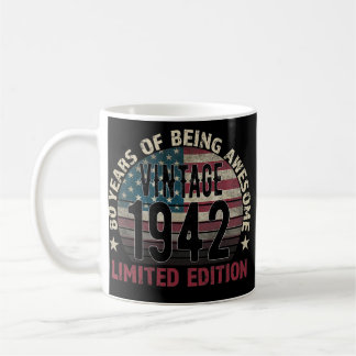 Caneca De Café 80th Birthday Gift men Vintage 1942 80 Years Old