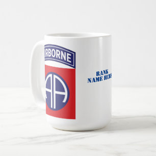 Caneca De Café 82ª Divisão Aerotransportada Crachá de Serviço