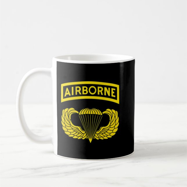 Caneca De Café 82.a Divisão Aerotransportada do Exército Paratroo (Esquerda)