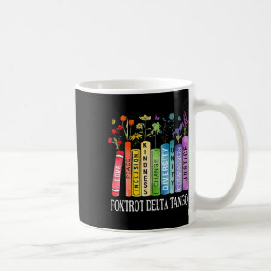 Caneca De Café 8647 Foxtrots Tangos Deltas Livro Flor Resistir Bo