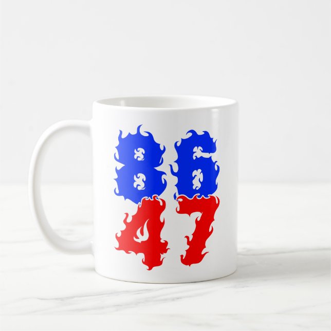 Caneca De Café 8647 Impeach Trump 47 (Esquerda)