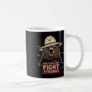 Caneca De Café 8647 Só Você Pode Combater a Tirania - Defenda a D
