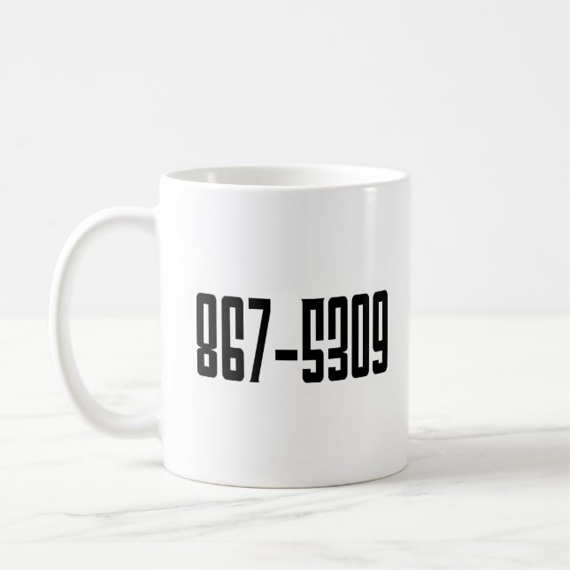 CANECA DE CAFÉ 867-5309 (Esquerda)