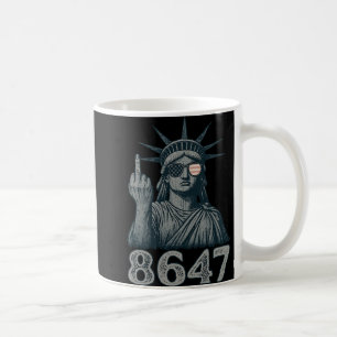 Caneca De Café 86 47 Anti-Trump Funny 8647 Anti-Trump Statue Of L