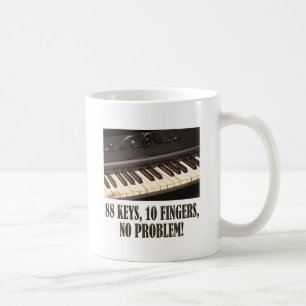 Caneca De Café 88 chaves, 10 dedos, nenhum problema!