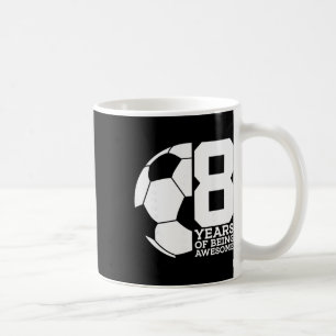 Caneca De Café 8 Anos Sendo Futebol Incrível 8º Aniversário