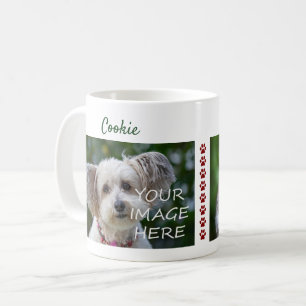 Caneca De Café 8 Patas Fotos de Cachorro e Gato Nomes Moderno Fof