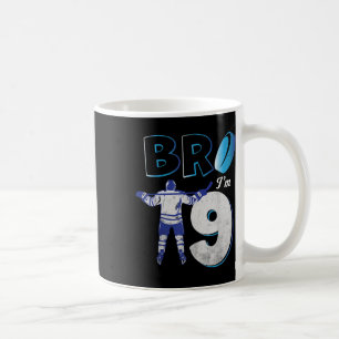 Caneca De Café 9º Aniversário do Jogo de Hóquei no Gelo de 9 Anos