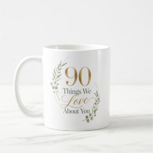 Caneca De Café 90 Coisas Personalizadas que Amamos em Você