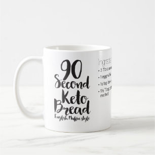 Caneca De Café 90 segundos de recebimento de bolos de Mug de Keto