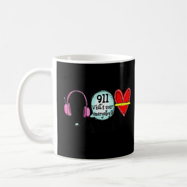 Caneca De Café 911 Operador Expedidor, Polícia de Bombeiros do Co (Esquerda)
