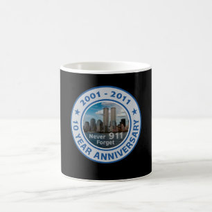 Caneca De Café 911 um aniversário de 10 anos