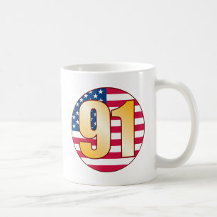 Caneca De Café 91 EUA Dourados