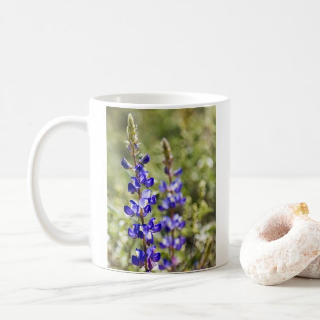 Caneca De Café 9626-Purple Lupine Coffee Mug (Com Donut)