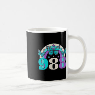 Caneca De Café 988 Prevenção de suicídio Sensibilização para a sa