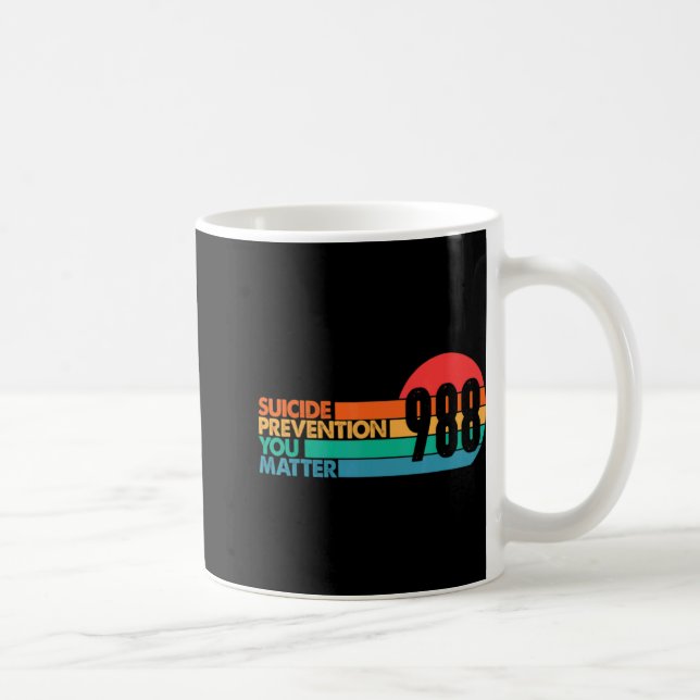 Caneca De Café 988 Suicide Prevention Lifeline 988 Awareness 988  (Direita)