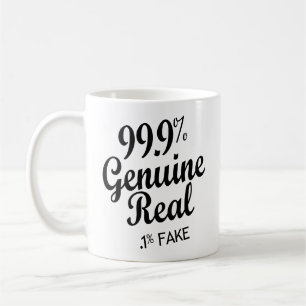 Caneca De Café 99,9% Verdadeiro Real .1% Falso