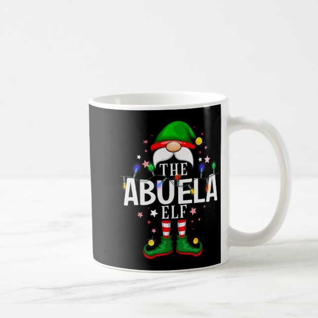 Caneca De Café 99 Matching Christmas Elf Family Pjs - Abuela Elf  (Direita)
