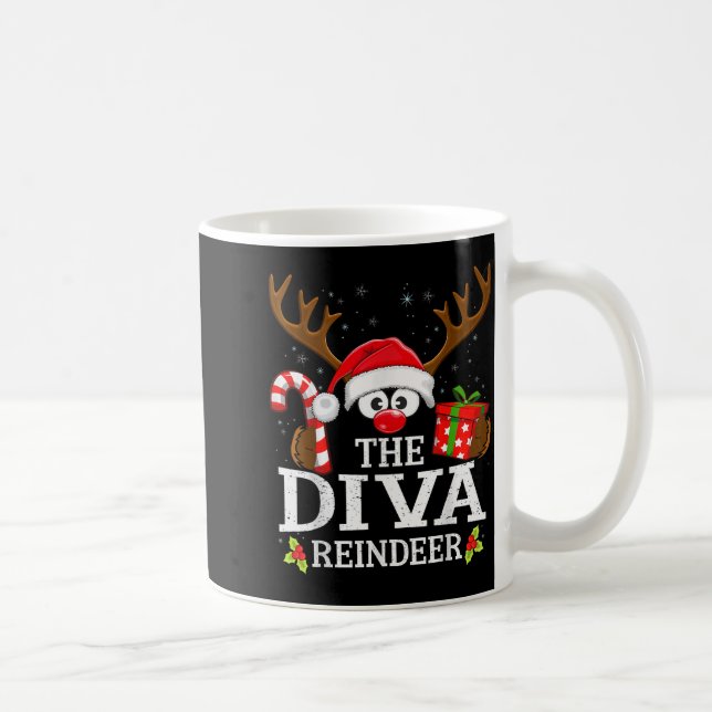 Caneca De Café 99 Matching Christmas Reindeer Squad Uni-kids Chri (Direita)