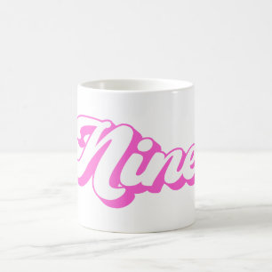 Caneca De Café 9.º aniversário da Retro Girl
