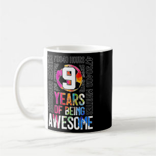 Caneca De Café 9 Anos Sendo Incrível Futebol 9º Aniversário