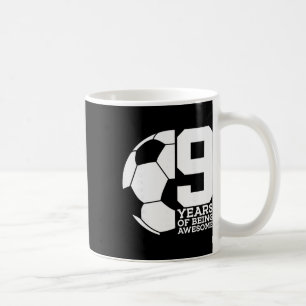 Caneca De Café 9 Anos Sendo Incrível Futebol 9º Aniversário _1