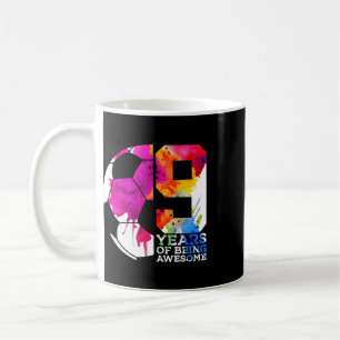Caneca De Café 9 Anos Sendo Incrível Futebol 9º Aniversário _2 