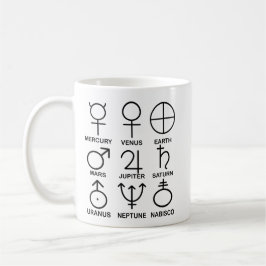 Caneca De Café 9 Planetas Mug