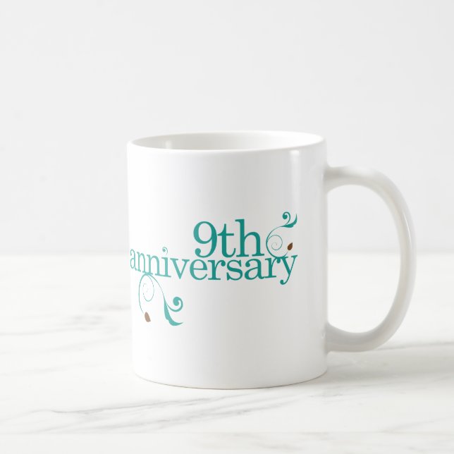 Caneca De Café 9o Aniversário (Direita)