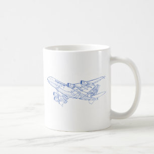 Caneca De Café A380 Airbus