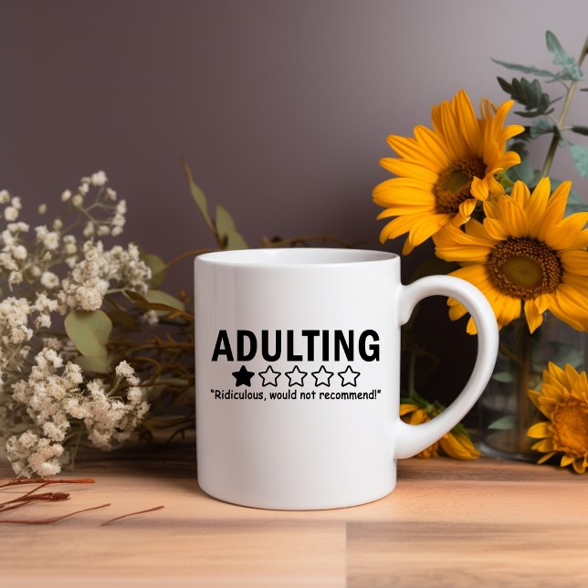 Caneca De Café A adultar... Meme Mug (Criador carregado)