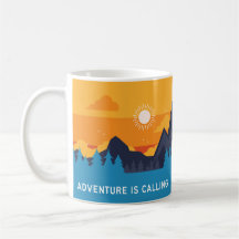 A Adventure Está Chamando Para Sair E Explorar Mug