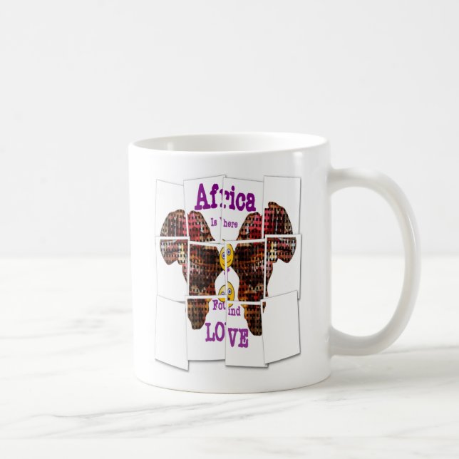 Caneca De Café A África é onde encontrei o Amor (Direita)