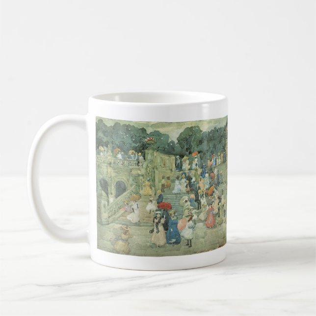 Caneca De Café A Alameda, Central Park por Maurice Prendergast (Esquerda)