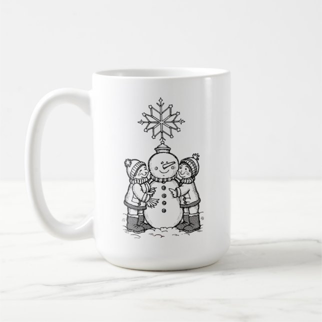 Caneca De Café A alegria do boneco de neve (Esquerda)