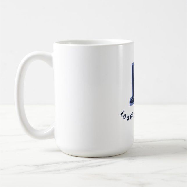 Caneca De Café A Alegria Fica Bem em Você (Esquerda)