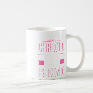 Caneca De Café A ansiedade é crônica, mas isso é saúde mental icô
