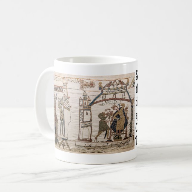 Caneca De Café A aparição de Halley de 1066 (Frente Esquerda)