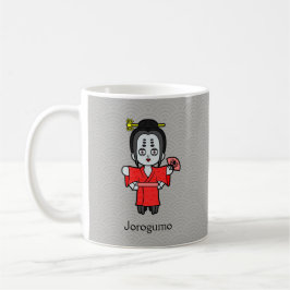 Caneca De Café A Aranha Japonesa Lady Jorogumo: Cartoon Yokai