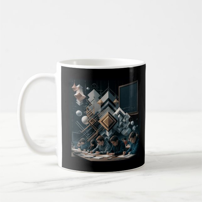 Caneca De Café A Arte da Descoberta Matemática (Esquerda)