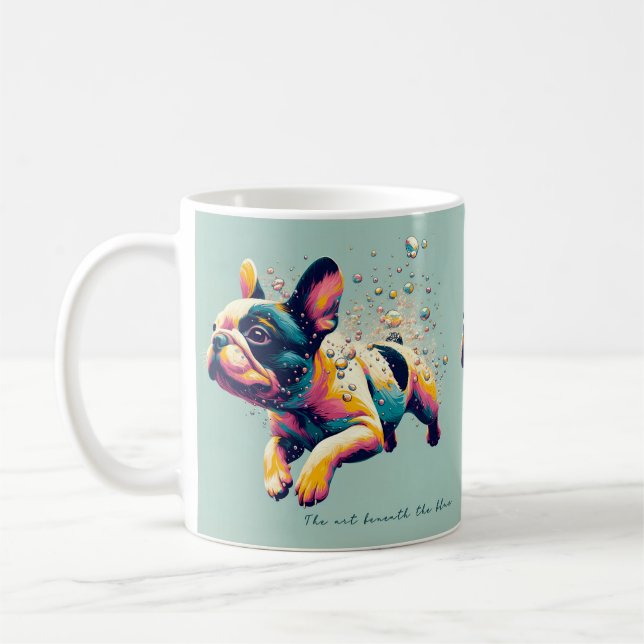 Caneca De Café A arte sob o azul (Esquerda)