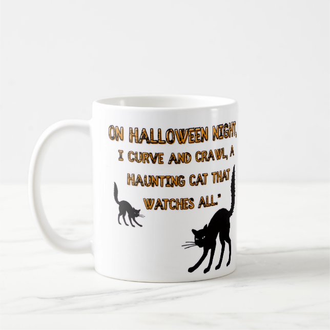 Caneca De Café A árvore caramba, halloween (Esquerda)