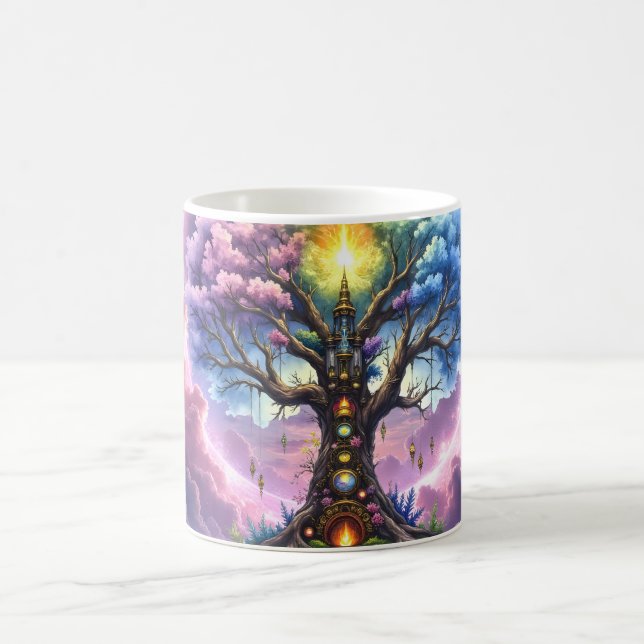 Caneca De Café A Árvore Celestial dos Reinos Eternos (Centro)