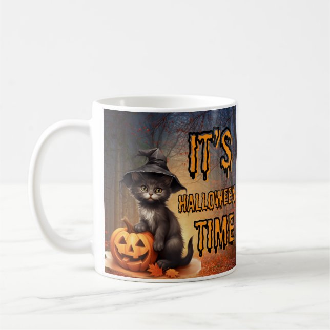 Caneca De Café A árvore fofoca, halloween (Esquerda)