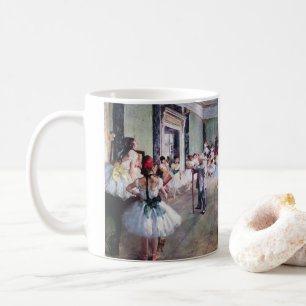 Caneca De Café A Aula de Dança de Edgar Degas, Arte de Balé Vinta