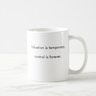 Caneca De Café A avaliação é provisória, controla é forever.